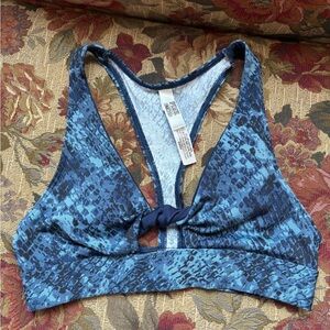 PINK Victoria's Secret Blue Pattern Sports Bra